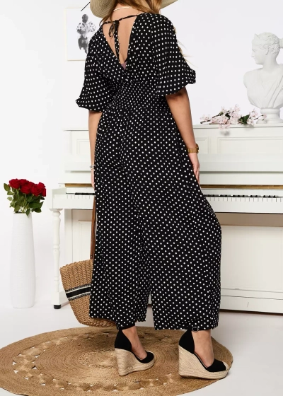 Черный длинный женский гороховый костюм - Одежда