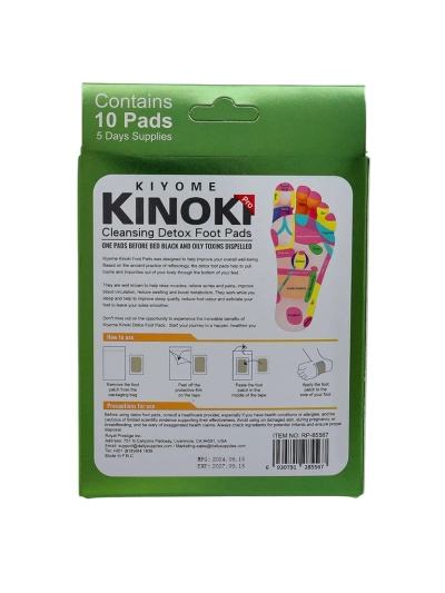 Detoxifying foot patches DETOX KINOKI 10 pcs Wormwood