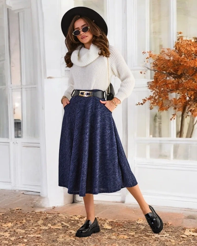 Royalfashion Women's midi skirt
