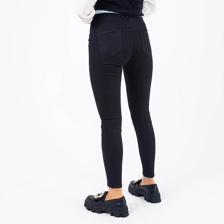 Women's Black High Waist Push-up Jeans - Clothing
