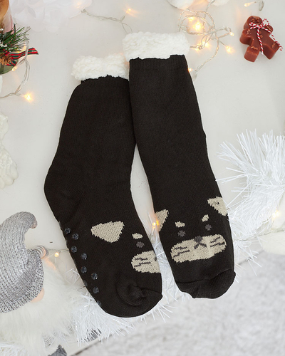 Royalfashion Insulated beige women's doggie socks