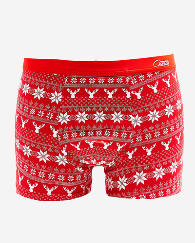 Royalfashion Red men's Christmas boxers
