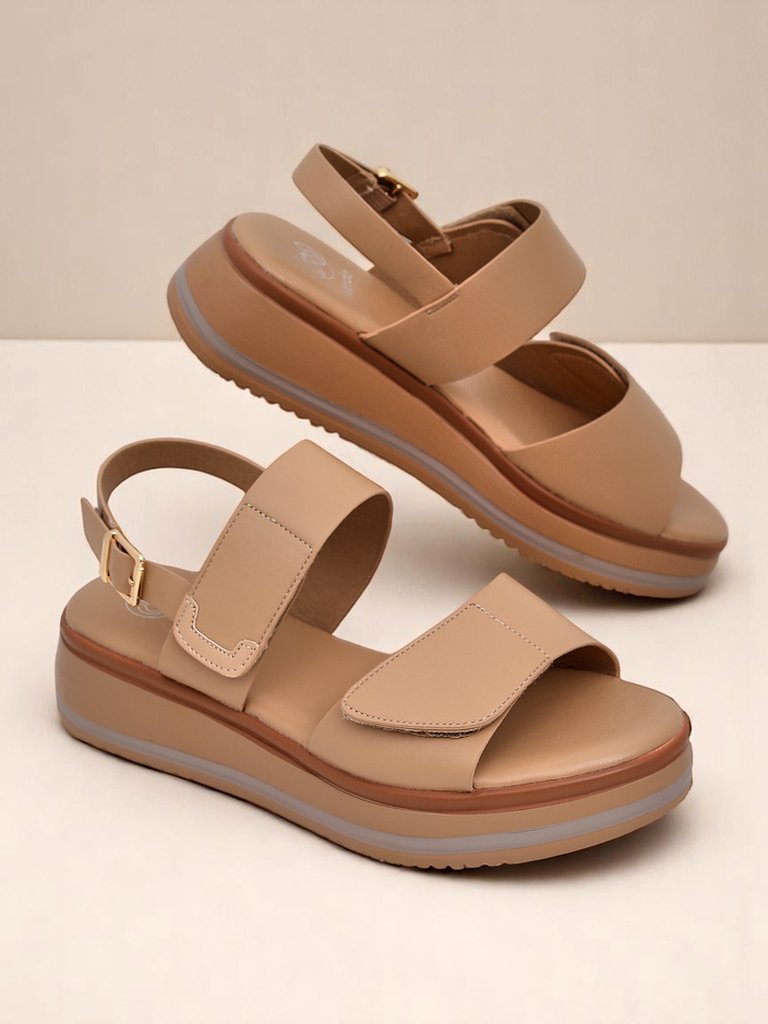 Royalfashion Sieviešu sandales ar biezāku zoli Tulipp