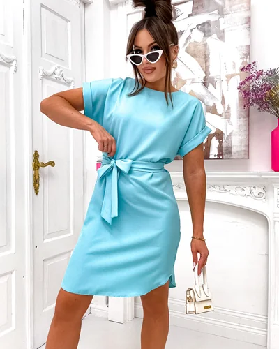 Женское платье Royalfashion с поясом на талии
