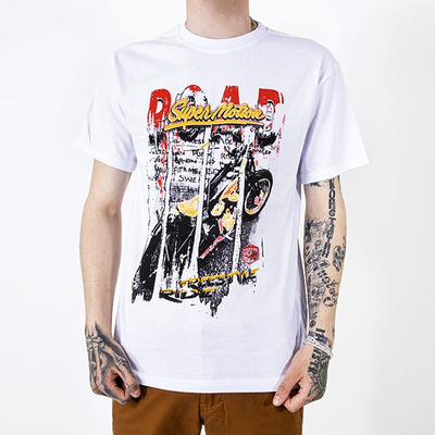 White cotton print men's t-shirt - Clothing