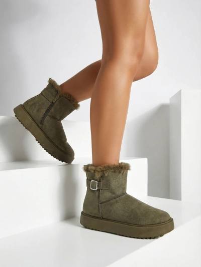 Royalfashion Krutkie buty a'la śniegowce damskie Aurelia Classico