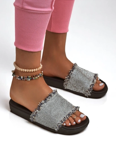 Royalfashion Women's SparkleWalk Flat Flip-Flops