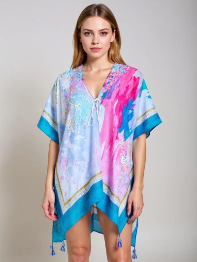 Royalfashion Calypso pareo dress – airy knee-length creation, colorful