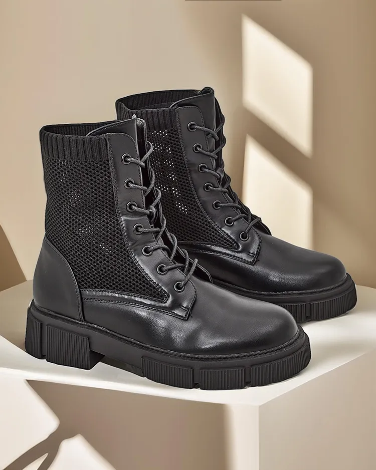 Openwork Women's flat ankle boots Rowic