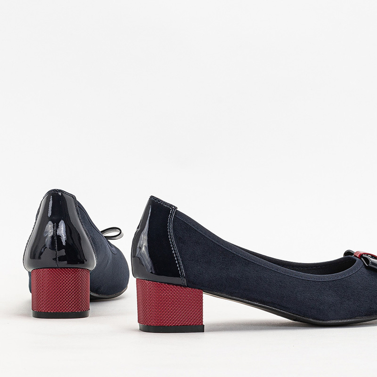 Navy blue women's high heels Sentiso - Footwear