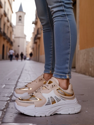 Royalfashion Women's Sneakers on a Thick Sole Ovelba