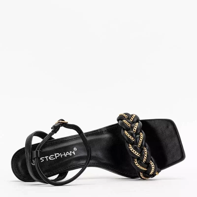OUTLET Black women's stiletto sandals Tenedi - Footwear