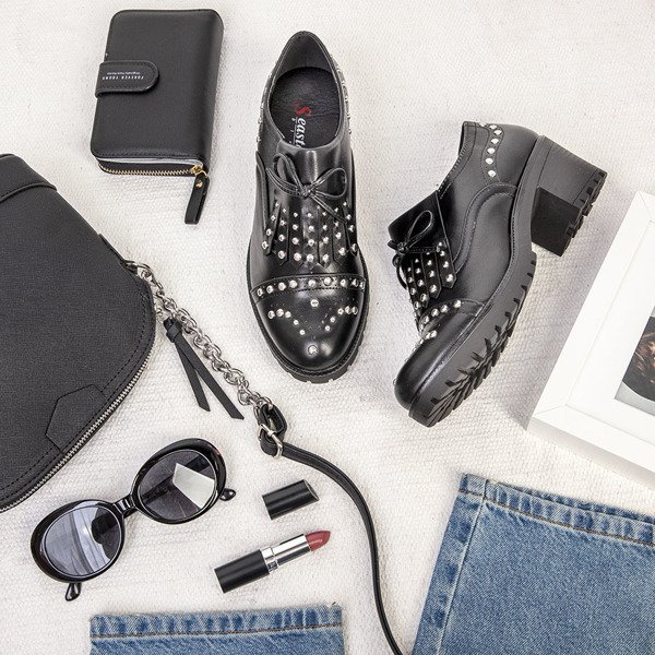 Черные полуботинки на толстой стойке Colorado - Обувь