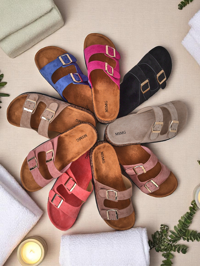 Royalfashion Women's flip-flops with buckles Foumy