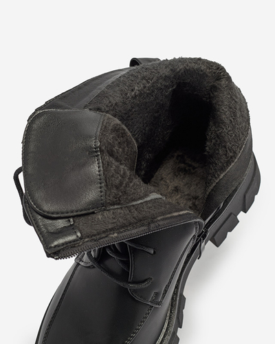 Warmed black bagger boots for women Effpi- Footwear