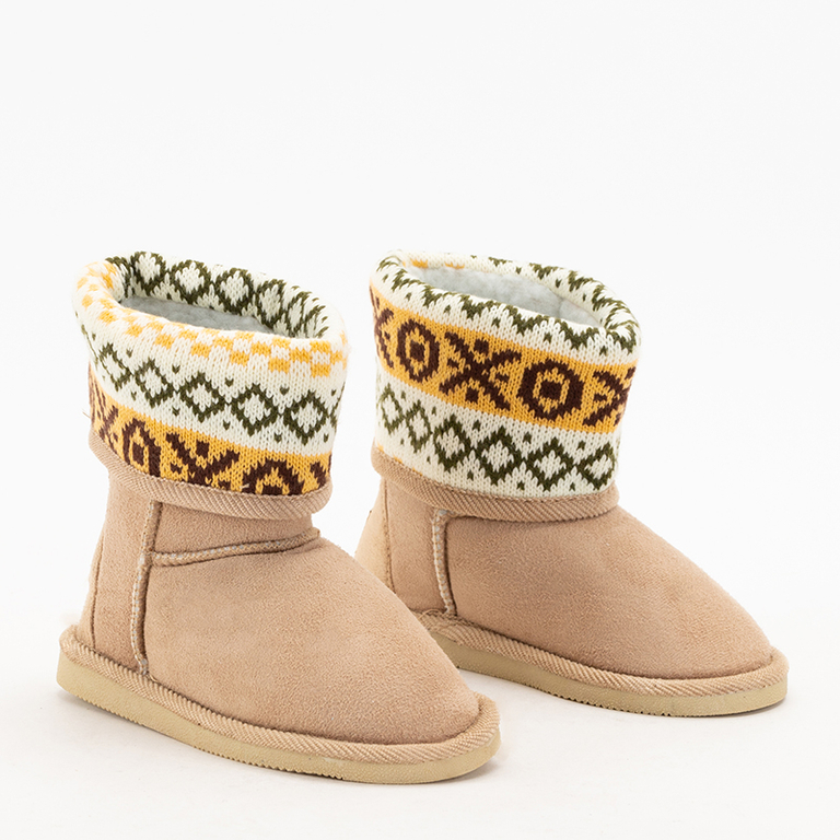 Beige snow boots for children Snowiis - Footwear