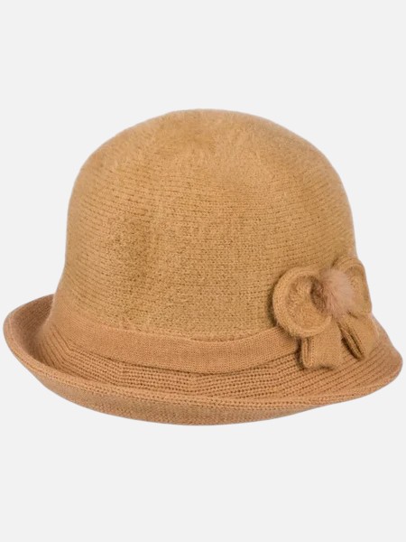 Kapelusz damski melonik z ozdobą Miss Grace