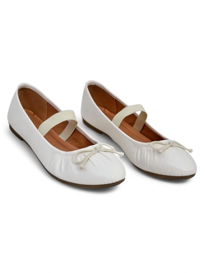 Royalfashion Women's ballerinas with a bow and elastic Evsal