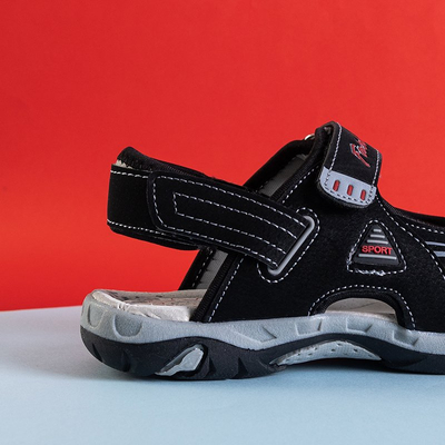 Melnas zēnu 'Monekin velcro sandales - Apavi