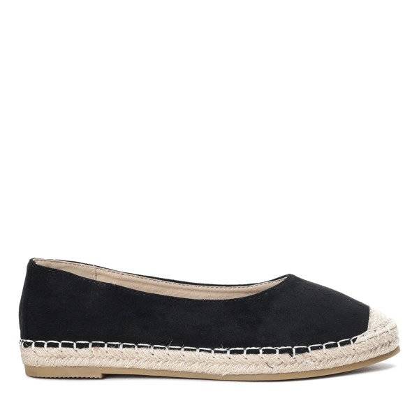 OUTLET Czarne espadryle Mellow - Obuwie