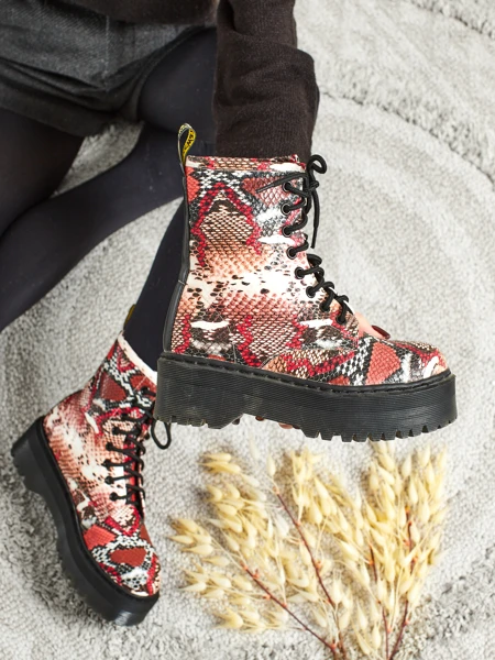 Women's Isadore Embossed Worker Boots