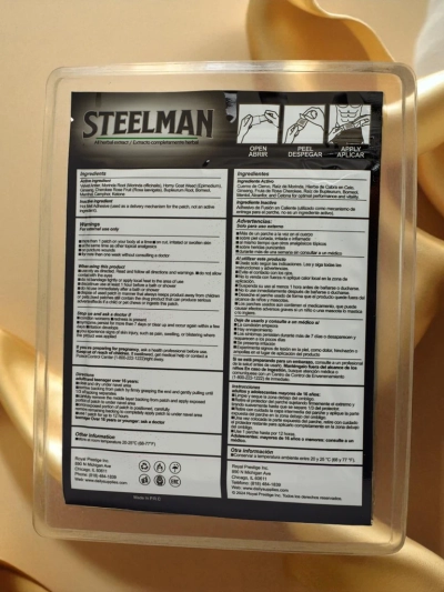 Natural potency enhancing patch for men