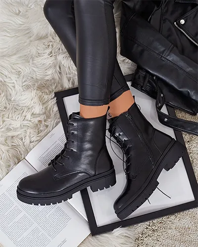 Royalfashion Sieviešu Bumalo mežģīņu zābaki