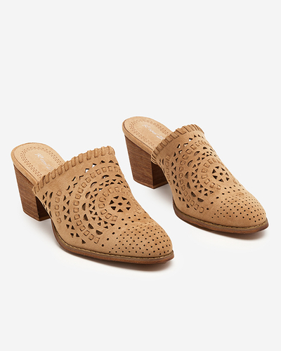 OUTLET Light brown women's Aqarion high heel shoes - Footwear
