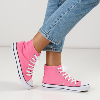 Pink Women's High Sneakers Skarllet - Footwear