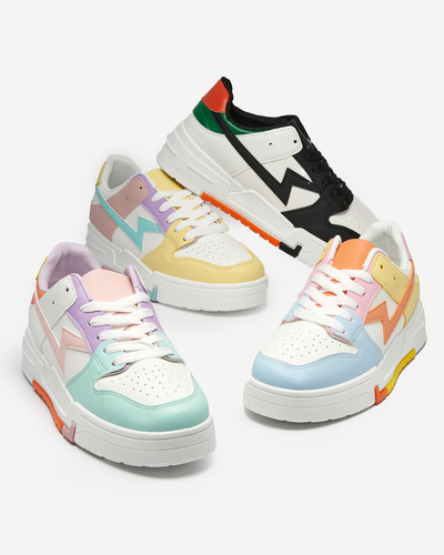 Yellow-pink women's sports shoes Tremsi sneakers - Footwear