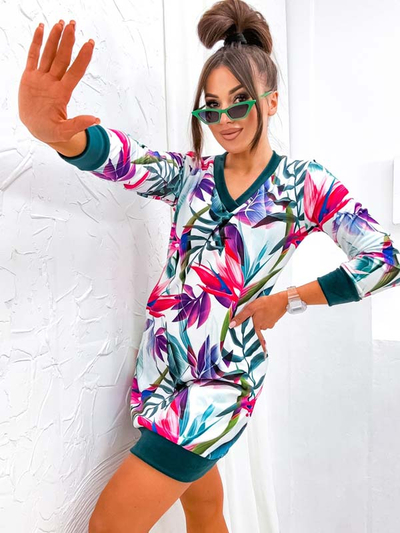 Royalfashion Women's mini dress with original pattern