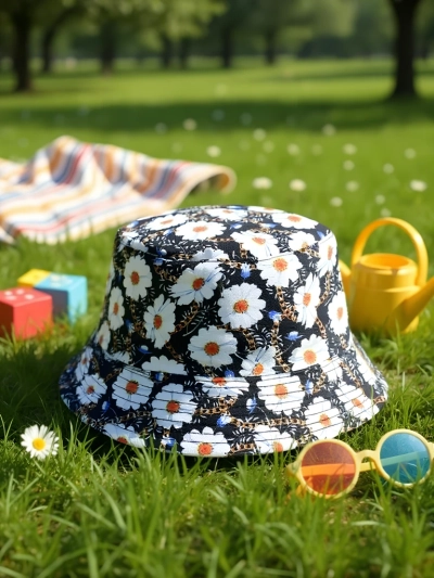 Royalfashion Bērnu panamas cepure Color Splash Bucket