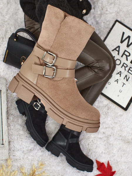 Women's High Eco Suede Ankle Boots Callire