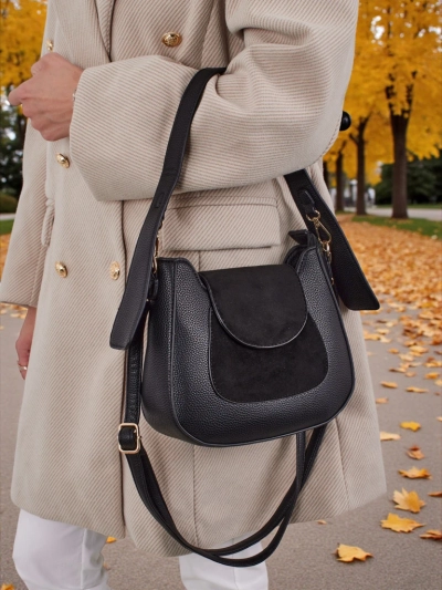 Small women's eco-leather handbag Golden Whisper