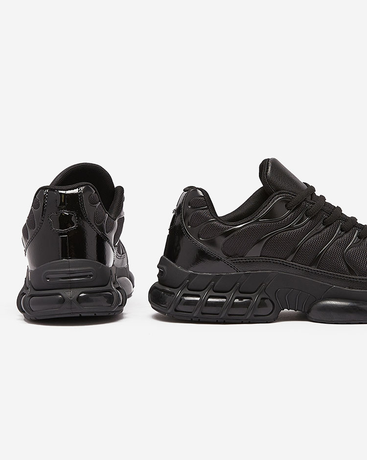 Royalfashion Black men's sports sneakers Makkika