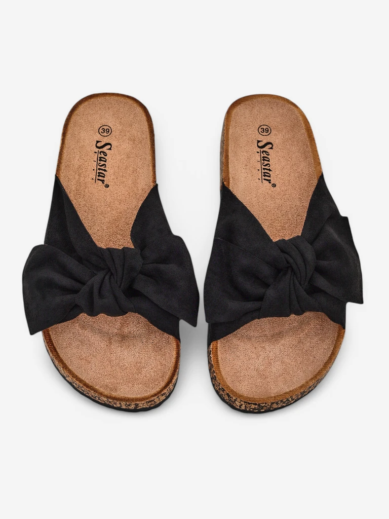 Royalfashion Women's flip-flops with a bow Efenny