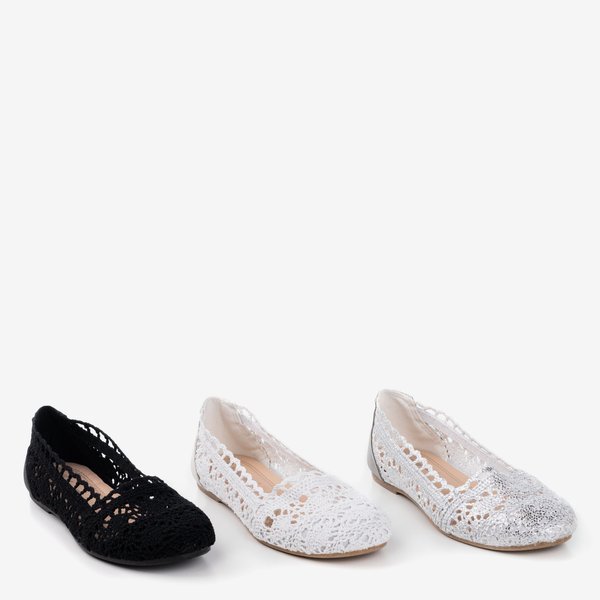 Black lace Benet ballerinas - Footwear 1