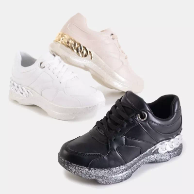 OUTLET Белые женские спортивные кроссовки Hendi - Обувь