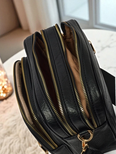 Small women's eco-leather handbag Hidden Thorn