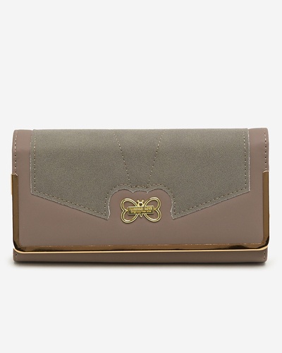 Brown ladies' large wallet - Accessories