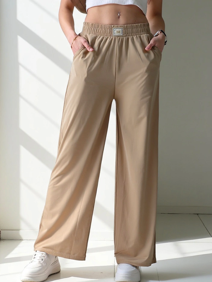 Royalfashion Plaša sieviešu bikses