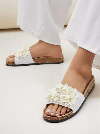 Royalfashion женские шлепанцы с маленькими цветочками Occes