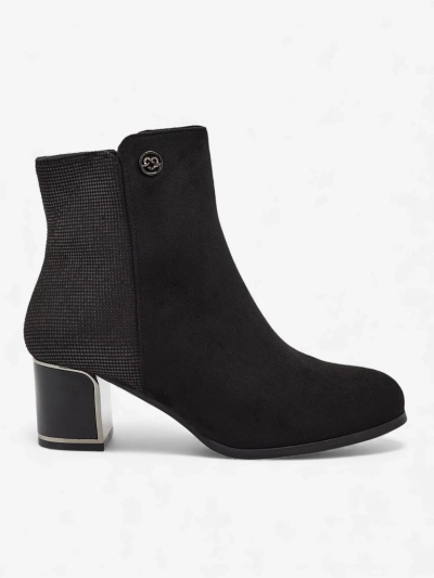 Botki damskie eko zamszowe na słupku Arshin