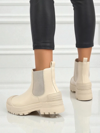 Amber Veil Platform Ankle Boots