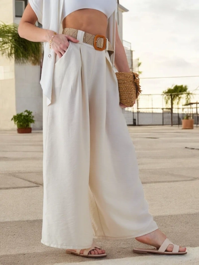 Royalfashion Sieviešu austas plata bikses