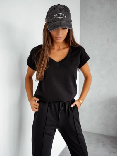 Royalfashion Women's cotton casual set with short sleeves