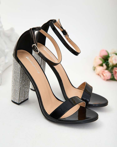 Royalfashion Lacquered women's sandals on Gasatte post