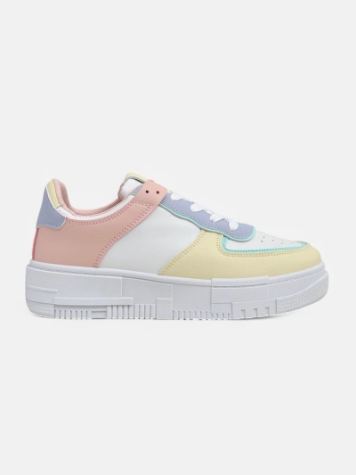 Women's Elektra Pastello sneakers - multicolored eco leather spring