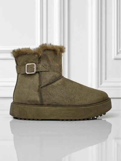 Royalfashion Короткие женские ботинки a'la снегоходы Aurelia Classico