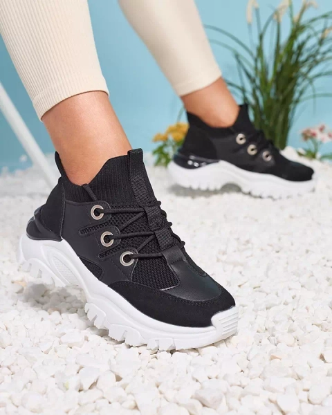 Sieviešu sporta kedas melnā krāsā Hasola- Footwear